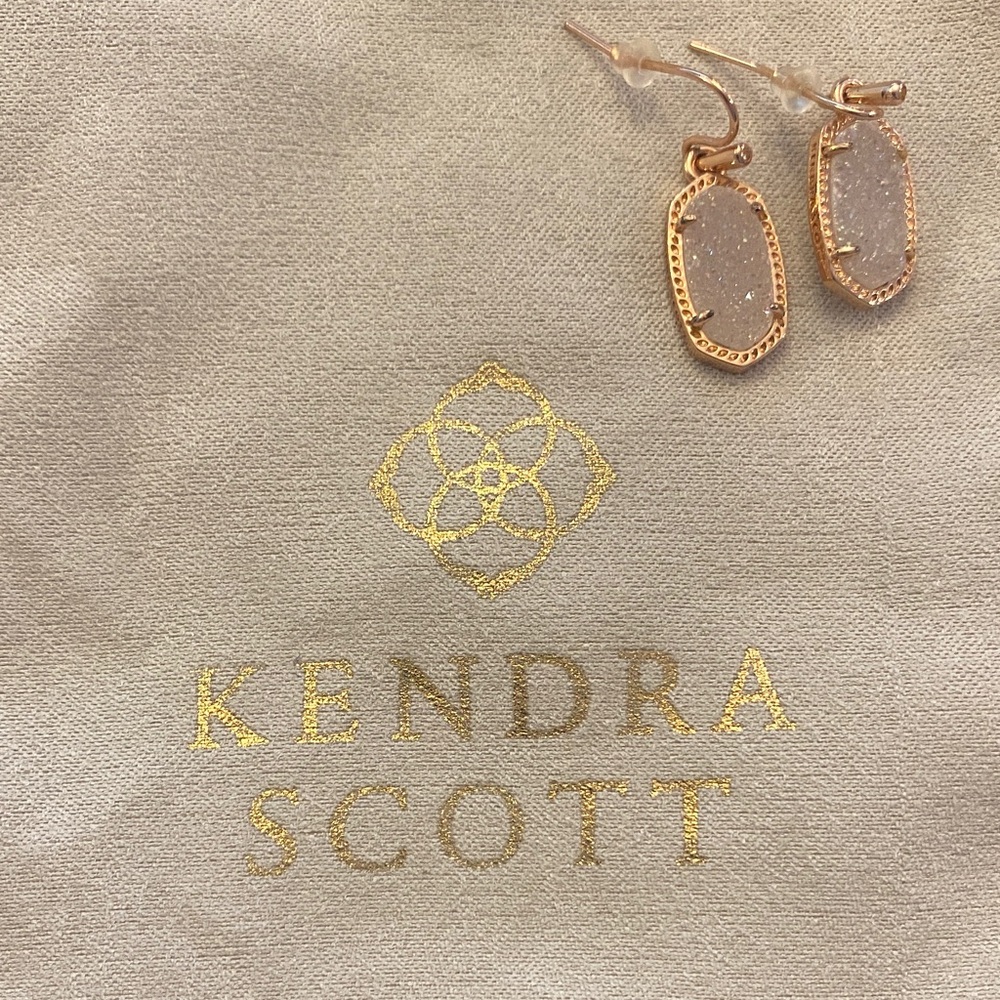 Kendra Scott Lee Drop Earrings in Iridescent Drusy